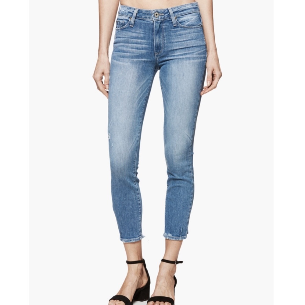Paige Hoxton Crop Jeans in Atterbury